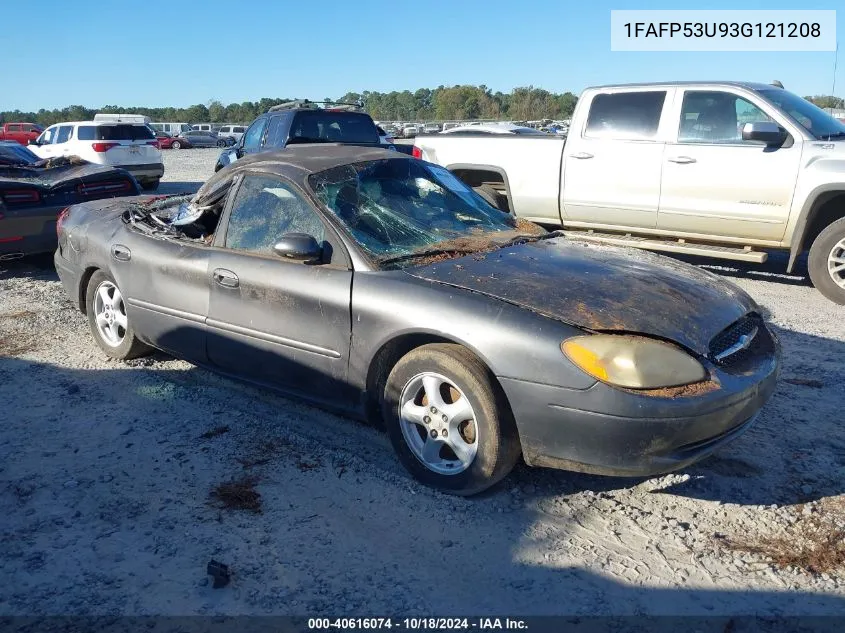 2003 Ford Taurus Se VIN: 1FAFP53U93G121208 Lot: 40616074