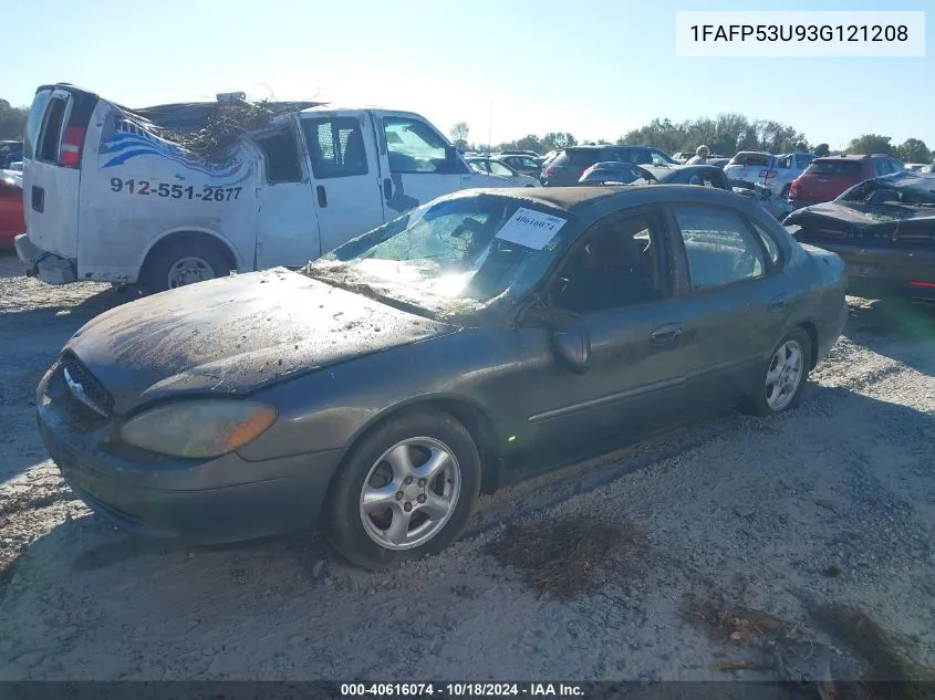 2003 Ford Taurus Se VIN: 1FAFP53U93G121208 Lot: 40616074