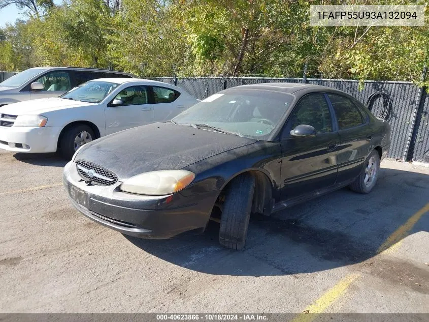 2003 Ford Taurus Ses VIN: 1FAFP55U93A132094 Lot: 40623866