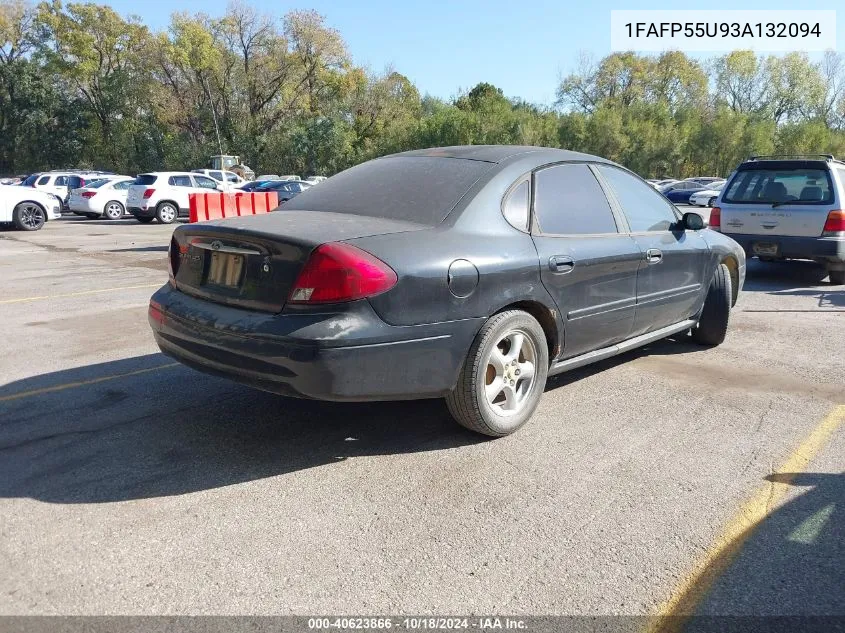 2003 Ford Taurus Ses VIN: 1FAFP55U93A132094 Lot: 40623866