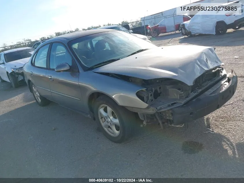 2003 Ford Taurus Ses VIN: 1FAFP55U23G275885 Lot: 40639102