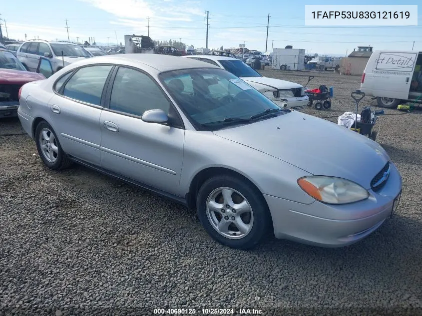 2003 Ford Taurus Se VIN: 1FAFP53U83G121619 Lot: 40690125