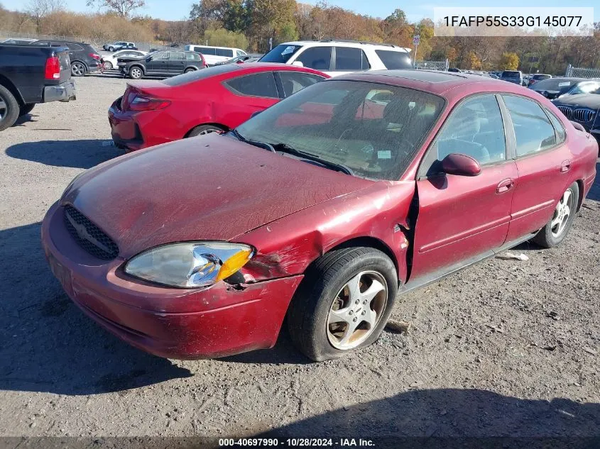 2003 Ford Taurus Ses VIN: 1FAFP55S33G145077 Lot: 40697990