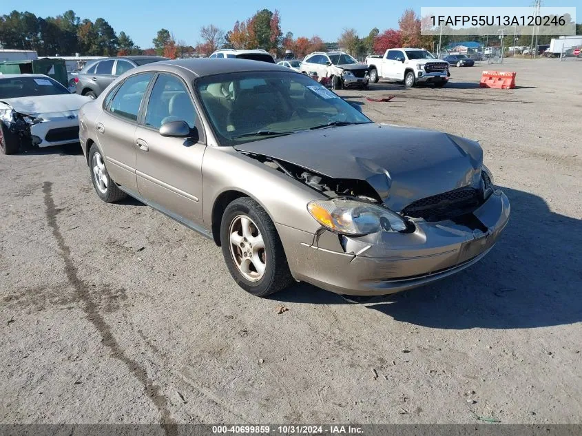 2003 Ford Taurus Ses VIN: 1FAFP55U13A120246 Lot: 40699859