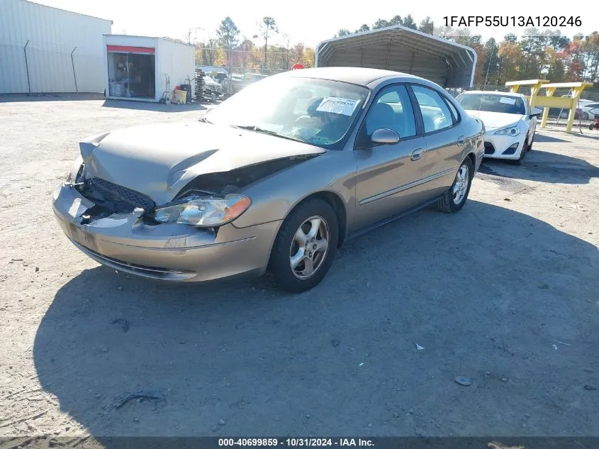 2003 Ford Taurus Ses VIN: 1FAFP55U13A120246 Lot: 40699859