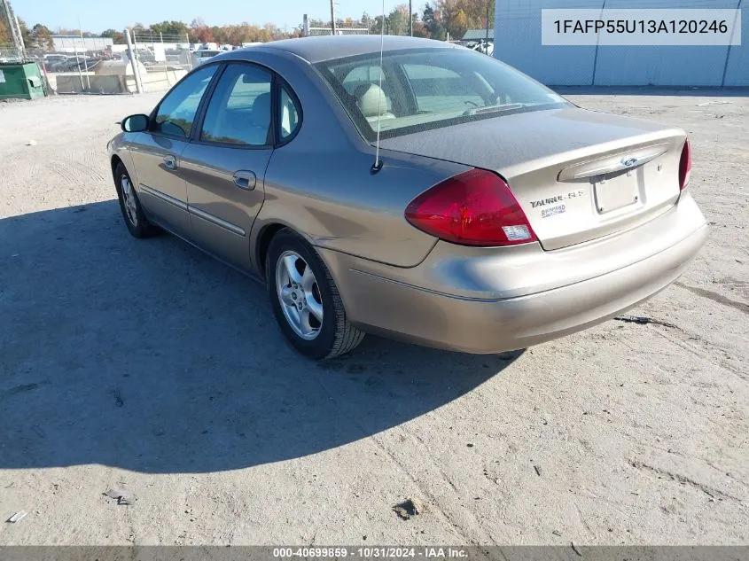 2003 Ford Taurus Ses VIN: 1FAFP55U13A120246 Lot: 40699859