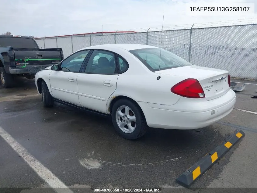 1FAFP55U13G258107 2003 Ford Taurus Ses