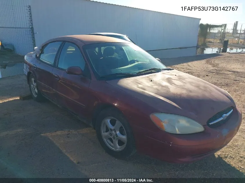 2003 Ford Taurus Se VIN: 1FAFP53U73G142767 Lot: 40800813