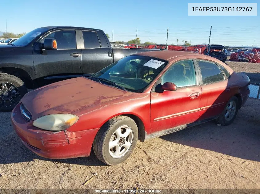 2003 Ford Taurus Se VIN: 1FAFP53U73G142767 Lot: 40800813