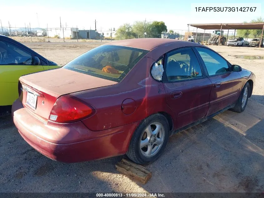 2003 Ford Taurus Se VIN: 1FAFP53U73G142767 Lot: 40800813