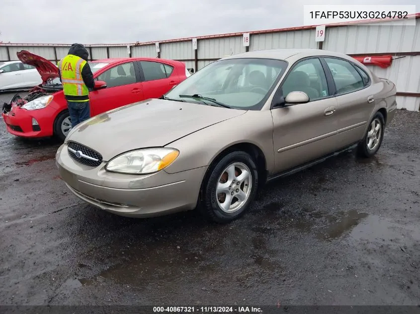 2003 Ford Taurus Se VIN: 1FAFP53UX3G264782 Lot: 40867321