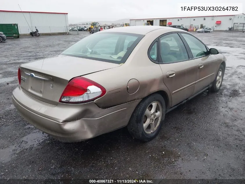 2003 Ford Taurus Se VIN: 1FAFP53UX3G264782 Lot: 40867321