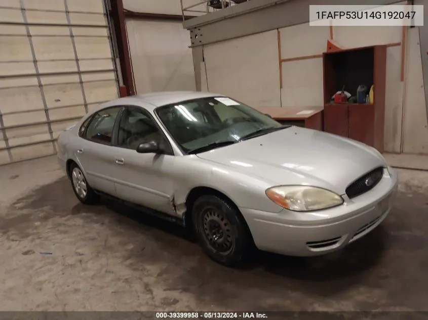 1FAFP53U14G192047 2004 Ford Taurus Se