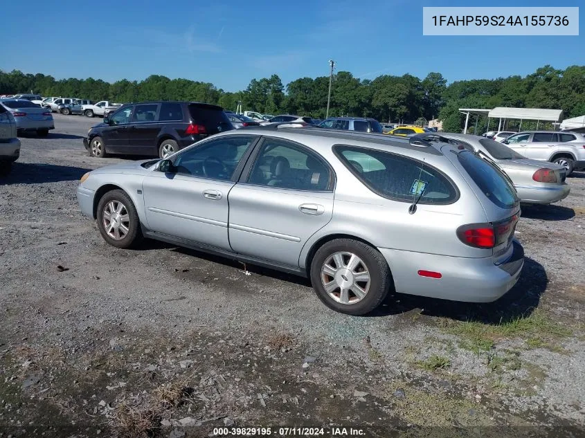 1FAHP59S24A155736 2004 Ford Taurus Sel