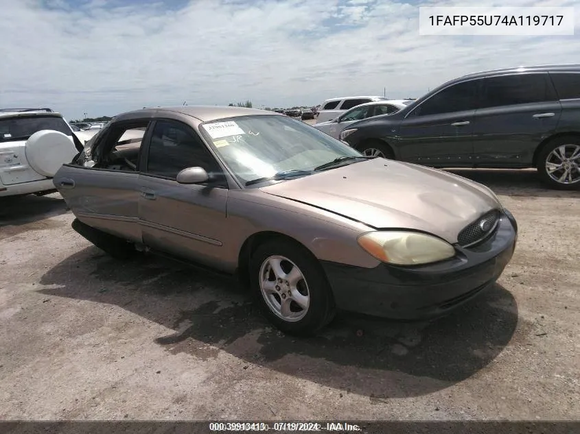 2004 Ford Taurus Ses VIN: 1FAFP55U74A119717 Lot: 39913413