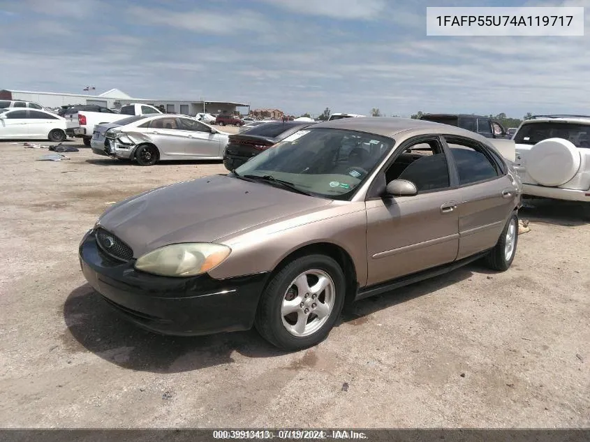 2004 Ford Taurus Ses VIN: 1FAFP55U74A119717 Lot: 39913413