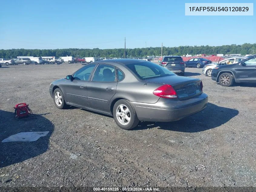 2004 Ford Taurus Ses VIN: 1FAFP55U54G120829 Lot: 40159225