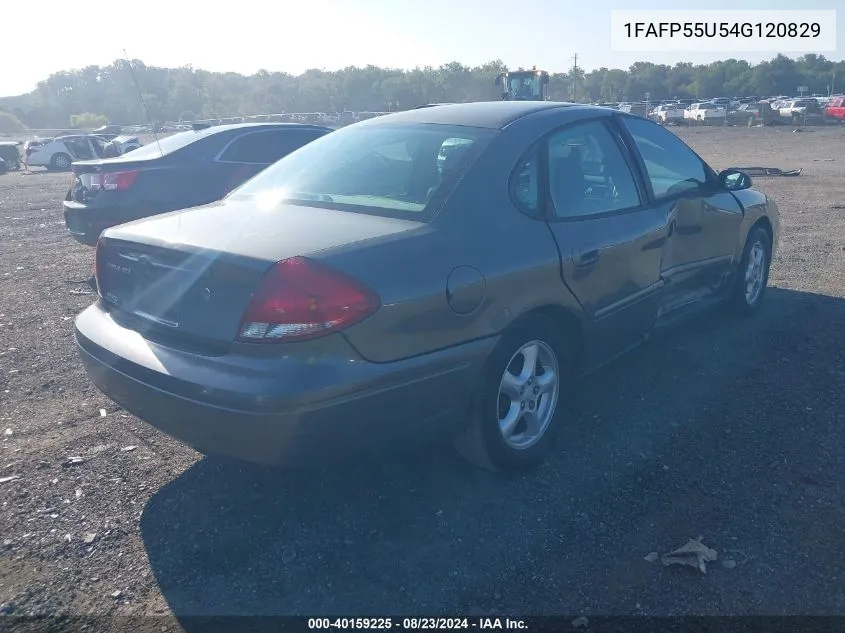 2004 Ford Taurus Ses VIN: 1FAFP55U54G120829 Lot: 40159225