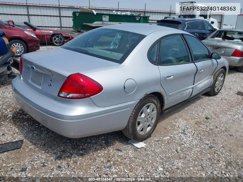 2004 Ford Taurus Se VIN: 1FAFP53224G148363 Lot: 40184847