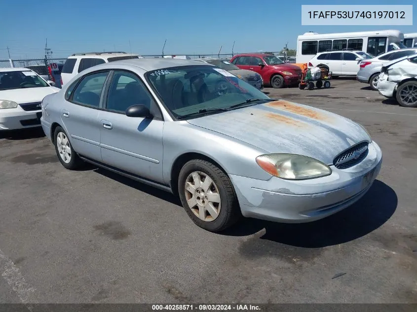 1FAFP53U74G197012 2004 Ford Taurus Se