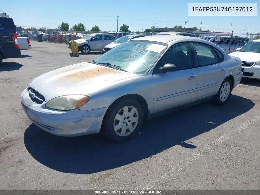 1FAFP53U74G197012 2004 Ford Taurus Se