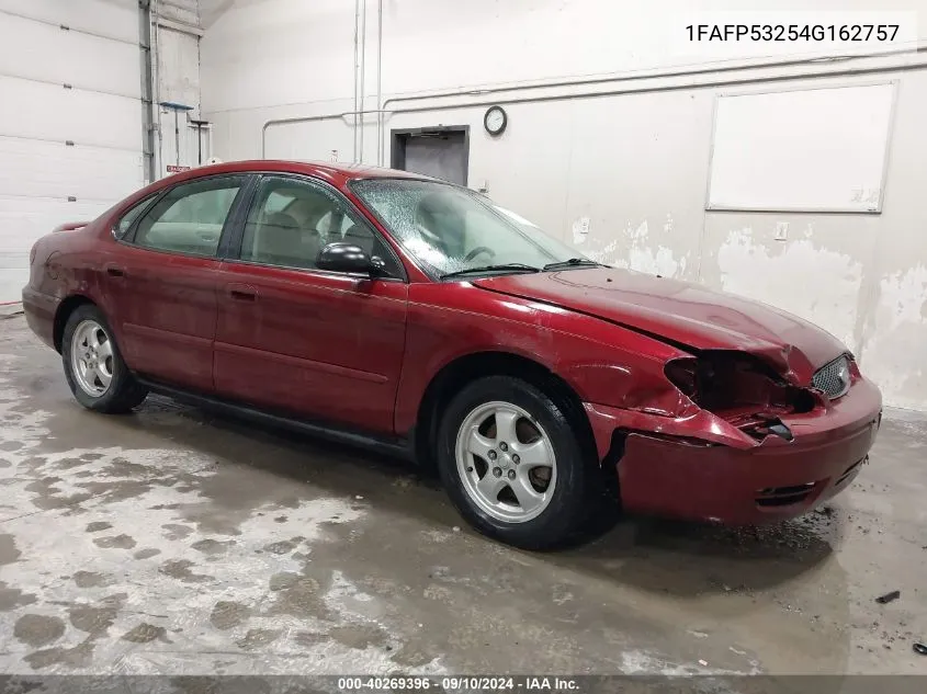 2004 Ford Taurus Se VIN: 1FAFP53254G162757 Lot: 40269396