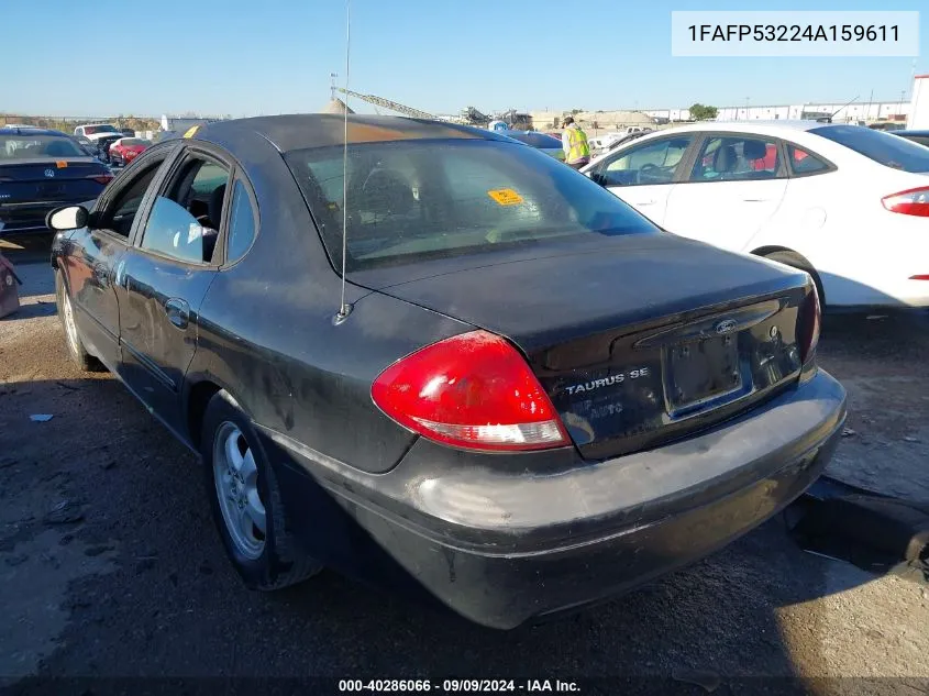 2004 Ford Taurus Se VIN: 1FAFP53224A159611 Lot: 40286066