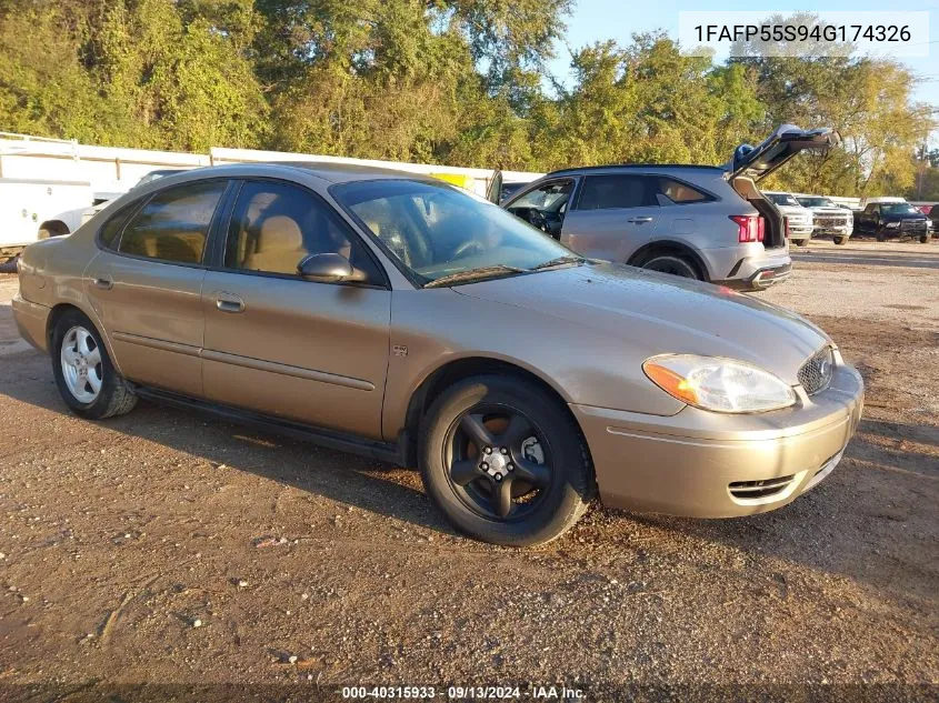 2004 Ford Taurus Ses VIN: 1FAFP55S94G174326 Lot: 40315933