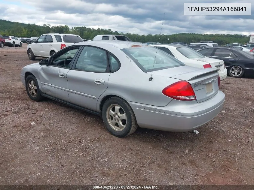 2004 Ford Taurus Se VIN: 1FAHP53294A166841 Lot: 40421220