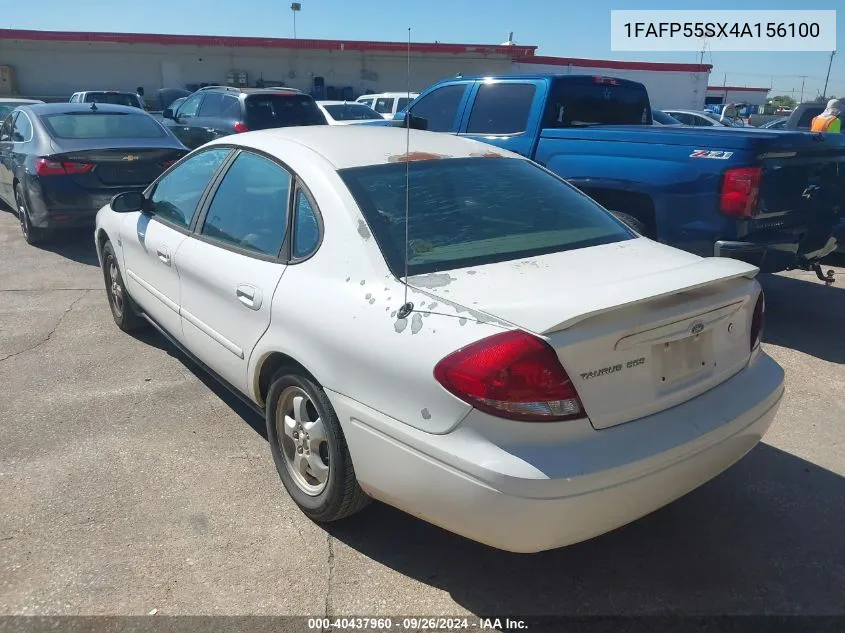 2004 Ford Taurus Ses VIN: 1FAFP55SX4A156100 Lot: 40437960