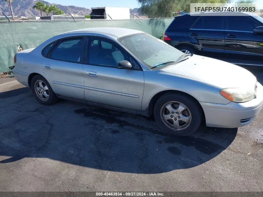 2004 Ford Taurus Ses VIN: 1FAFP55U74G169983 Lot: 40463934