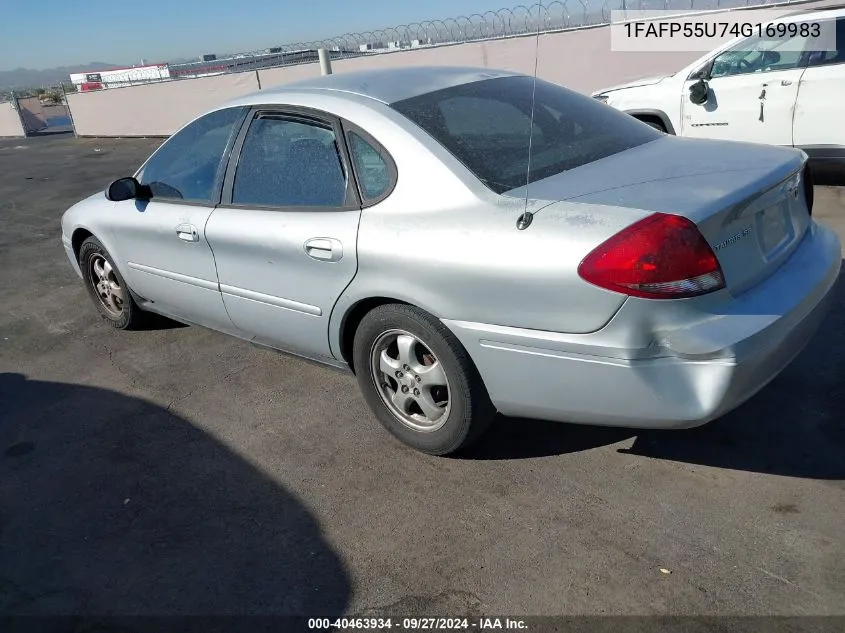 2004 Ford Taurus Ses VIN: 1FAFP55U74G169983 Lot: 40463934