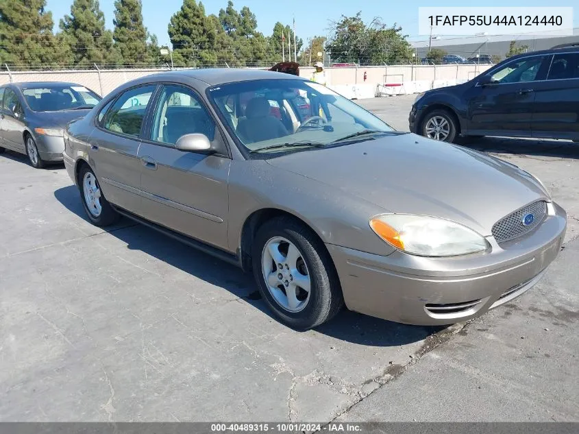 2004 Ford Taurus Ses VIN: 1FAFP55U44A124440 Lot: 40489315