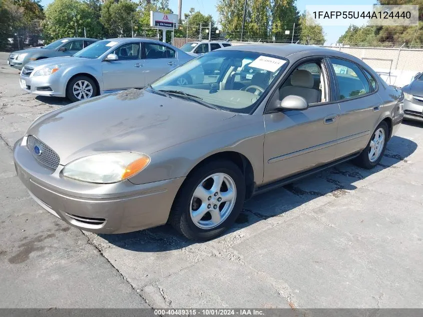 2004 Ford Taurus Ses VIN: 1FAFP55U44A124440 Lot: 40489315