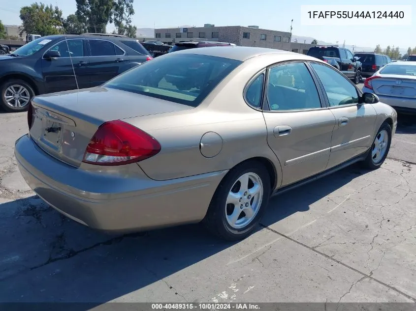 2004 Ford Taurus Ses VIN: 1FAFP55U44A124440 Lot: 40489315