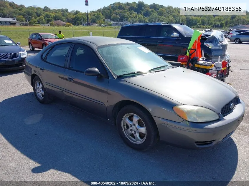 2004 Ford Taurus Se VIN: 1FAFP53274G188356 Lot: 40540202