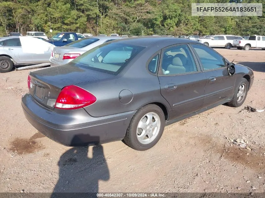 2004 Ford Taurus Ses VIN: 1FAFP55264A183651 Lot: 40542307