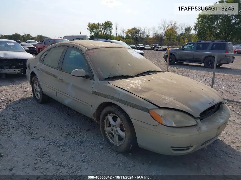 2004 Ford Taurus Se VIN: 1FAFP53U64G113245 Lot: 40555842