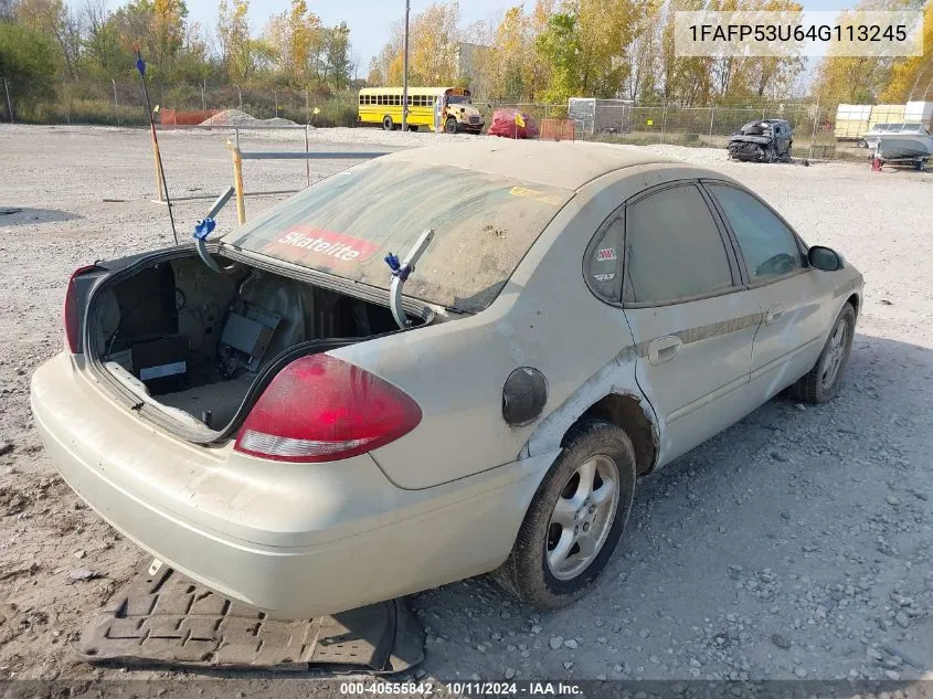 2004 Ford Taurus Se VIN: 1FAFP53U64G113245 Lot: 40555842