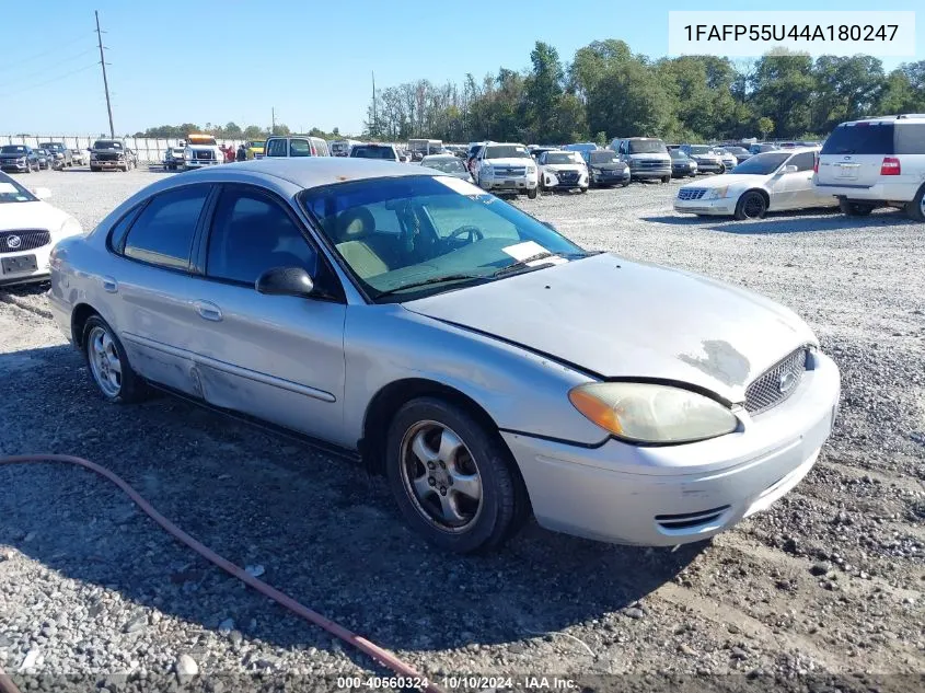 2004 Ford Taurus Ses VIN: 1FAFP55U44A180247 Lot: 40560324