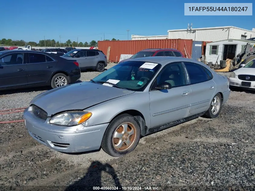 2004 Ford Taurus Ses VIN: 1FAFP55U44A180247 Lot: 40560324