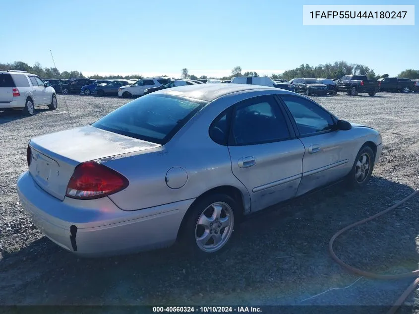 2004 Ford Taurus Ses VIN: 1FAFP55U44A180247 Lot: 40560324