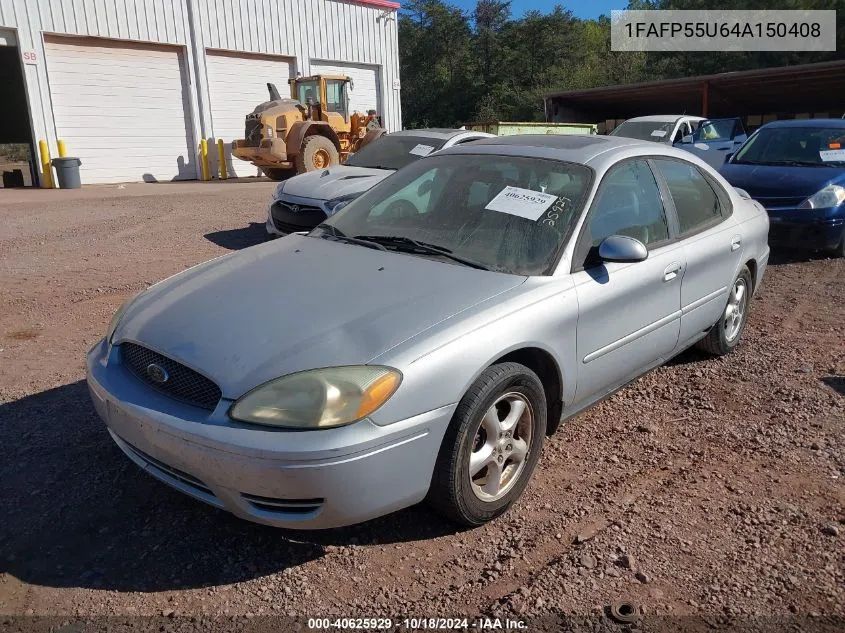 2004 Ford Taurus Ses VIN: 1FAFP55U64A150408 Lot: 40625929