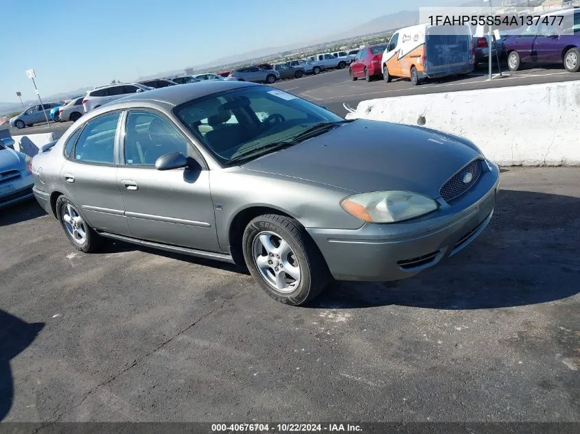 2004 Ford Taurus Ses VIN: 1FAHP55S54A137477 Lot: 40676704