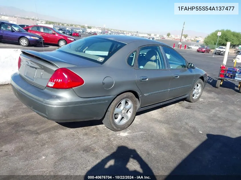 2004 Ford Taurus Ses VIN: 1FAHP55S54A137477 Lot: 40676704