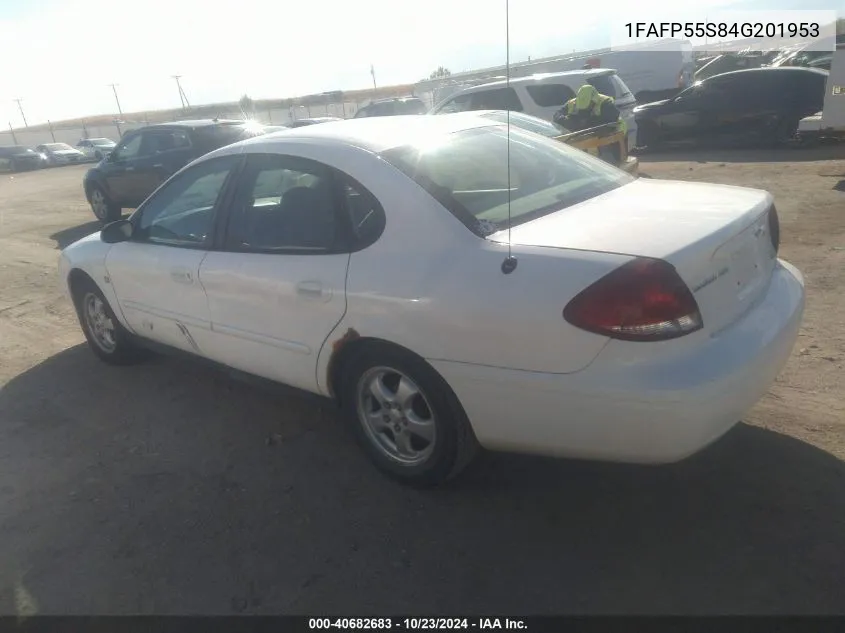 2004 Ford Taurus Ses VIN: 1FAFP55S84G201953 Lot: 40682683