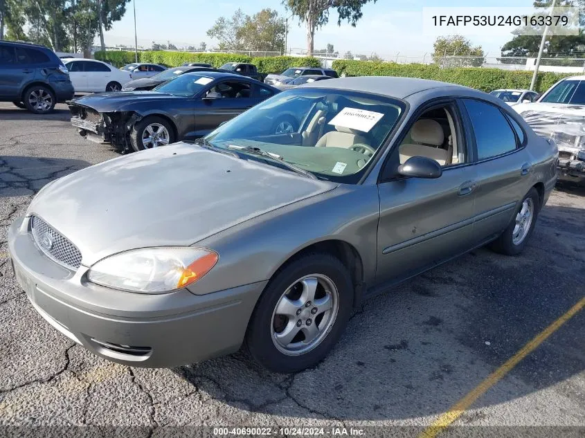 2004 Ford Taurus Se VIN: 1FAFP53U24G163379 Lot: 40690022