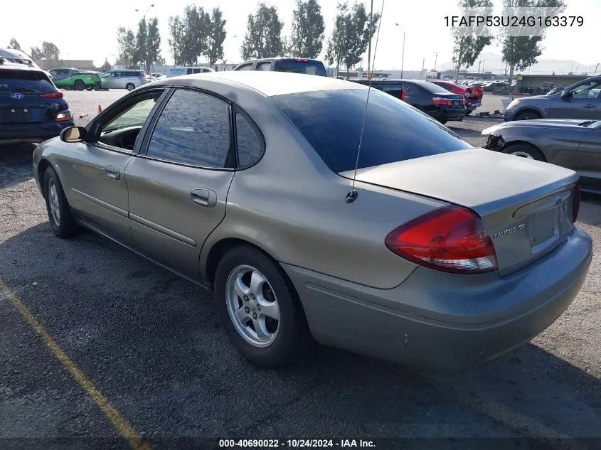 2004 Ford Taurus Se VIN: 1FAFP53U24G163379 Lot: 40690022