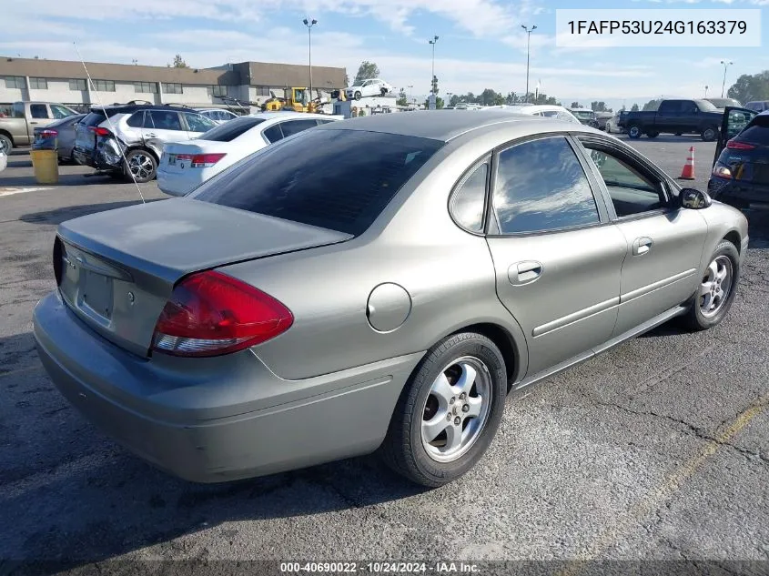 2004 Ford Taurus Se VIN: 1FAFP53U24G163379 Lot: 40690022