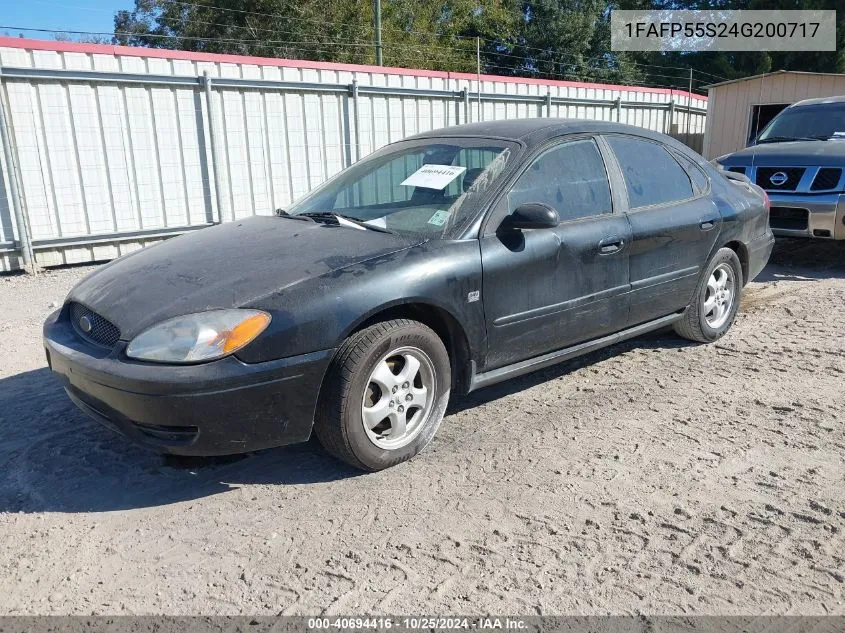 2004 Ford Taurus Ses VIN: 1FAFP55S24G200717 Lot: 40694416